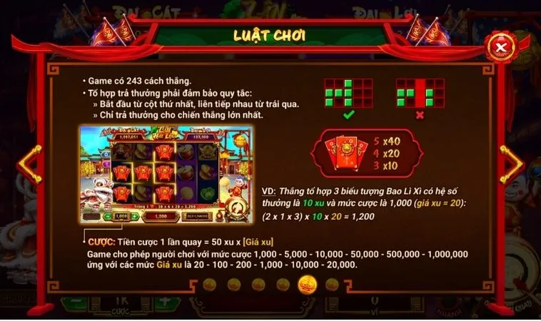Luật chơi Nổ Hũ Lân Hái Lộc Tại 999Bet