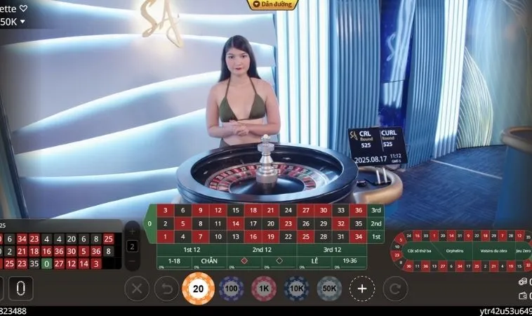 Chơi Roulette Nhà Cái 999Bet cùng dealer xinh đẹp
