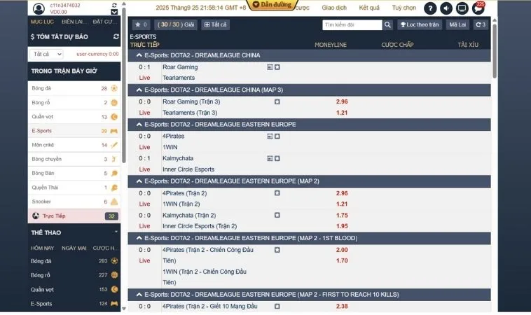 Bí Quyết Thành Công Khi Chơi Thể Thao Điện Tử Tại 999Bet 2 Bảng kèo cá cược Thể Thao Điện Tử Tại 999Bet